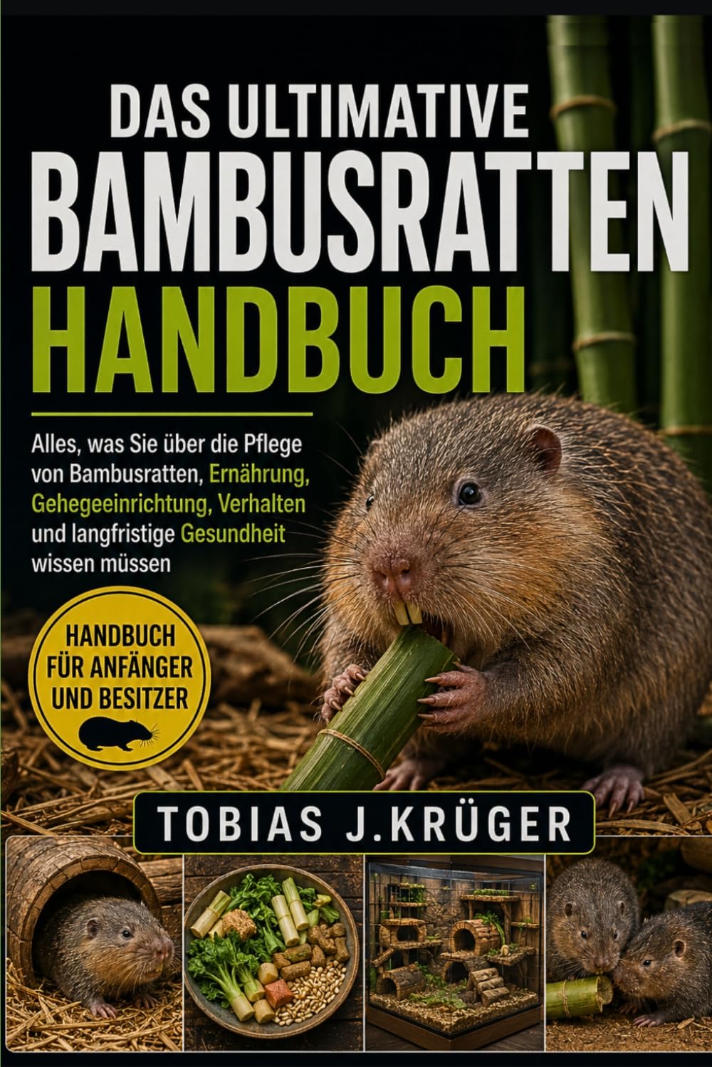 DAS ULTIMATIVE BAMBUSRATTEN-HANDBUCH: Alles, was Sie über die Pflege von Bambusratten, Ernährung, Gehegeeinrichtung, Verhalten und langfristige Gesundheit wissen müssen