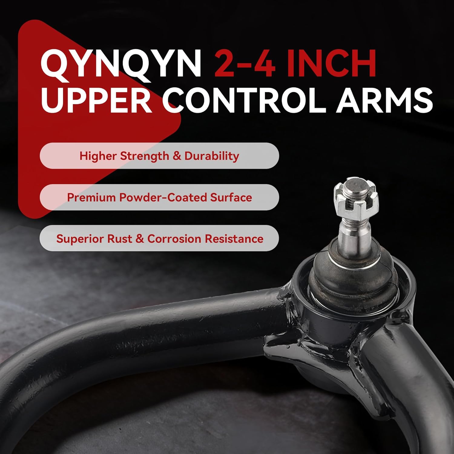 2-4 Inch Adjustable Upper Control Arms for Toyota 4Runner/FJ Cruiser/Prado J120/J150, 2-4" Lift Replacement for Lexus GX470 & Stock A-Arms