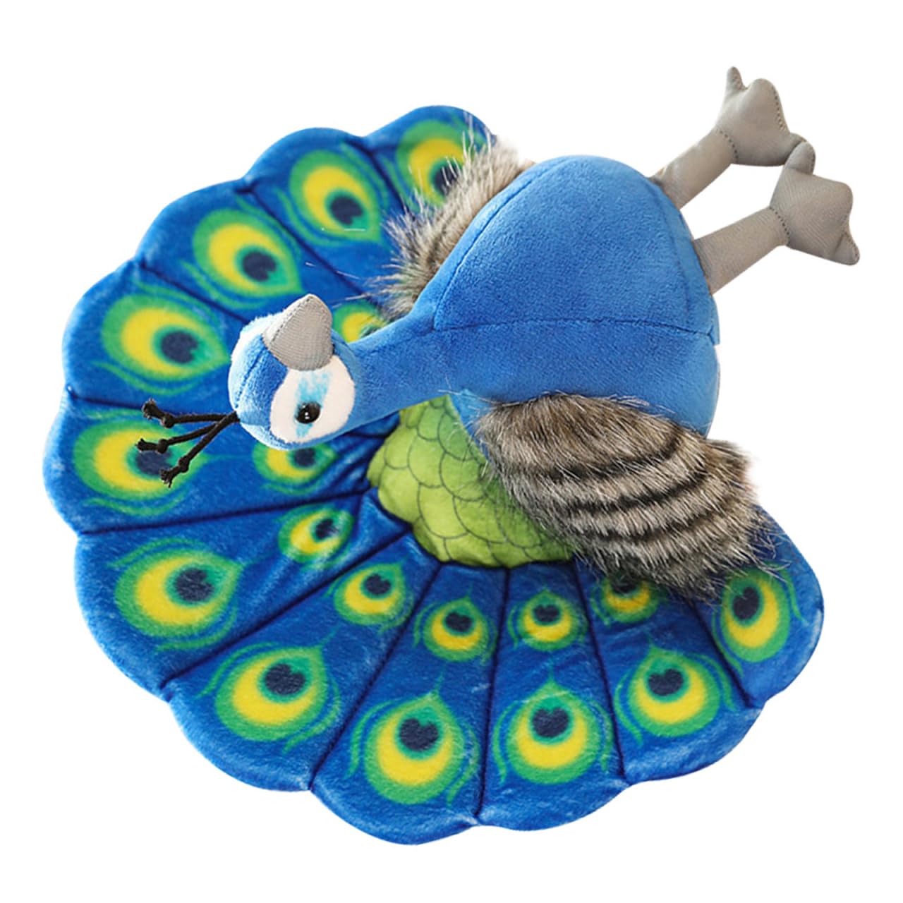 BESTonZON Juguete De Peluche Pavo Real Realista 12 Pulgadas Muñeco Suave para Niños Decoración Hogar Regalo Infantil