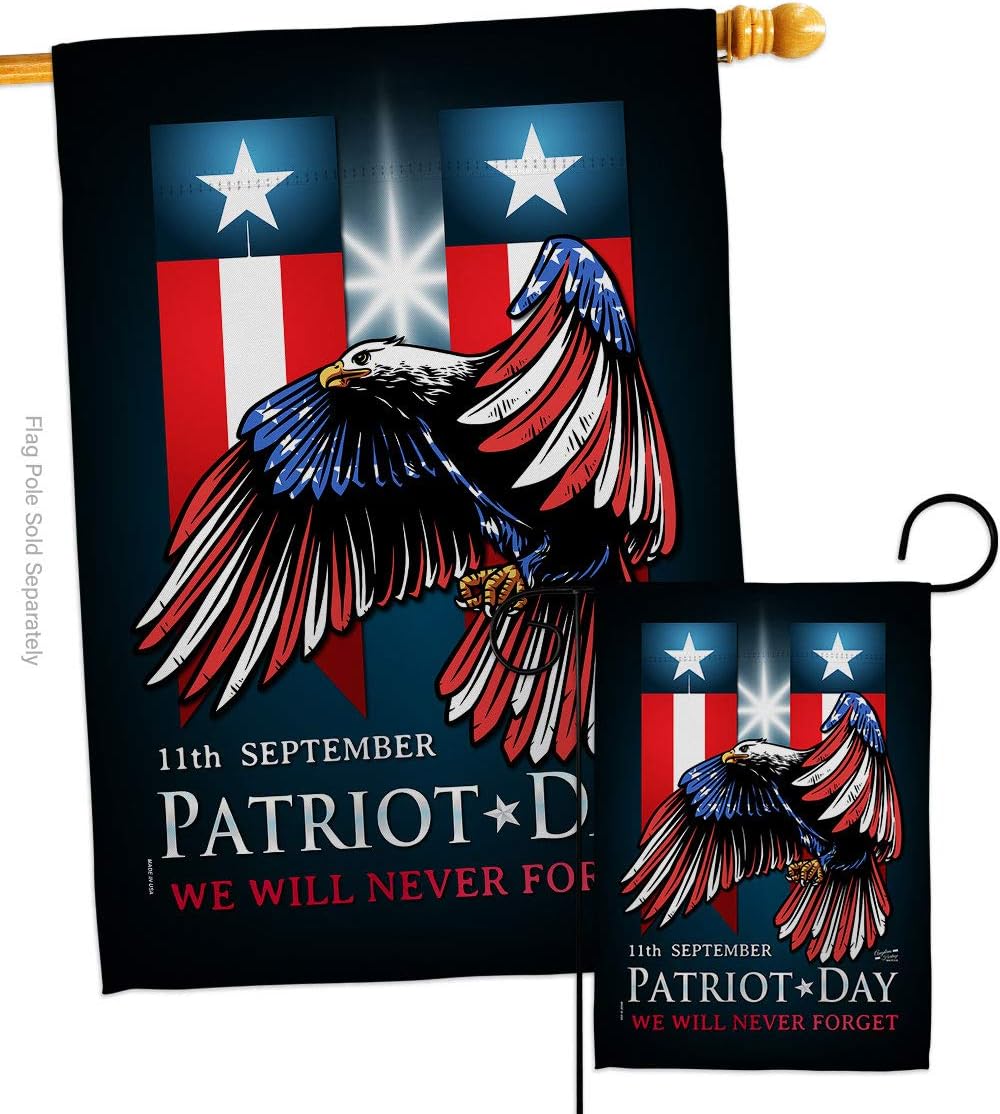 911 Patriot Day Garden House Flag Set Americana World Planet Peace Environment Awareness United State American Decoration Banner Small Yard Gift Double-Sided, Made in USA