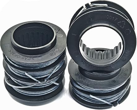 4-Pack Replacement Spools for Toro 60V Max Flex-Force Trimmer, Compatible with Models 51881 51831 51834, 0.080-Inch x 30-Ft Dual Line String Trimmer Refill, Replaces Part #88616