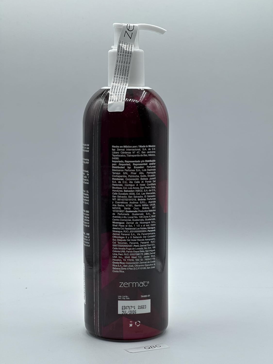 zermat GIN DE FRUTOS ROJOS BODY CREAM 16.90 FL OZ