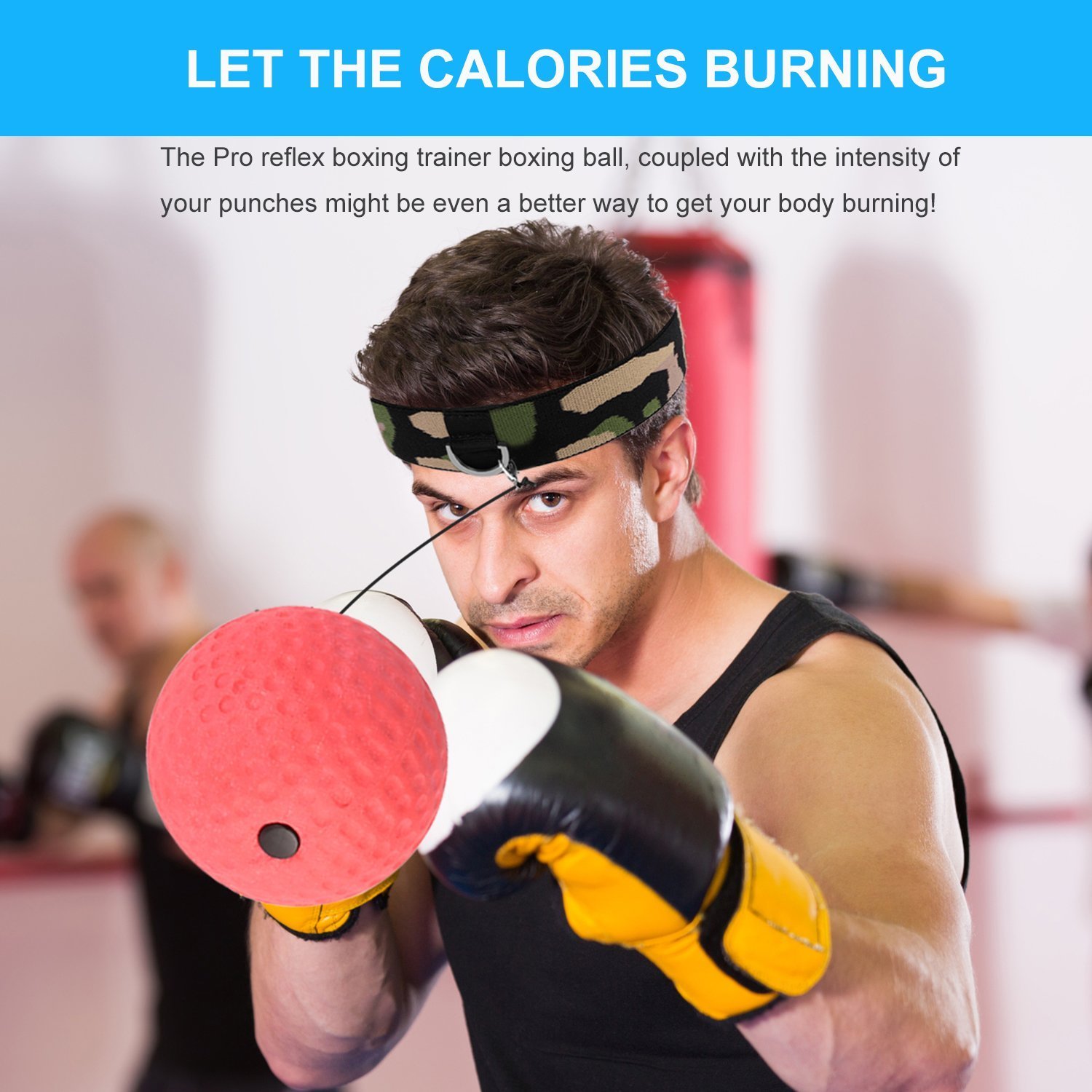 Amazon | GRACETOP Boxing Ball Boxing Reflex Ball training hand eye