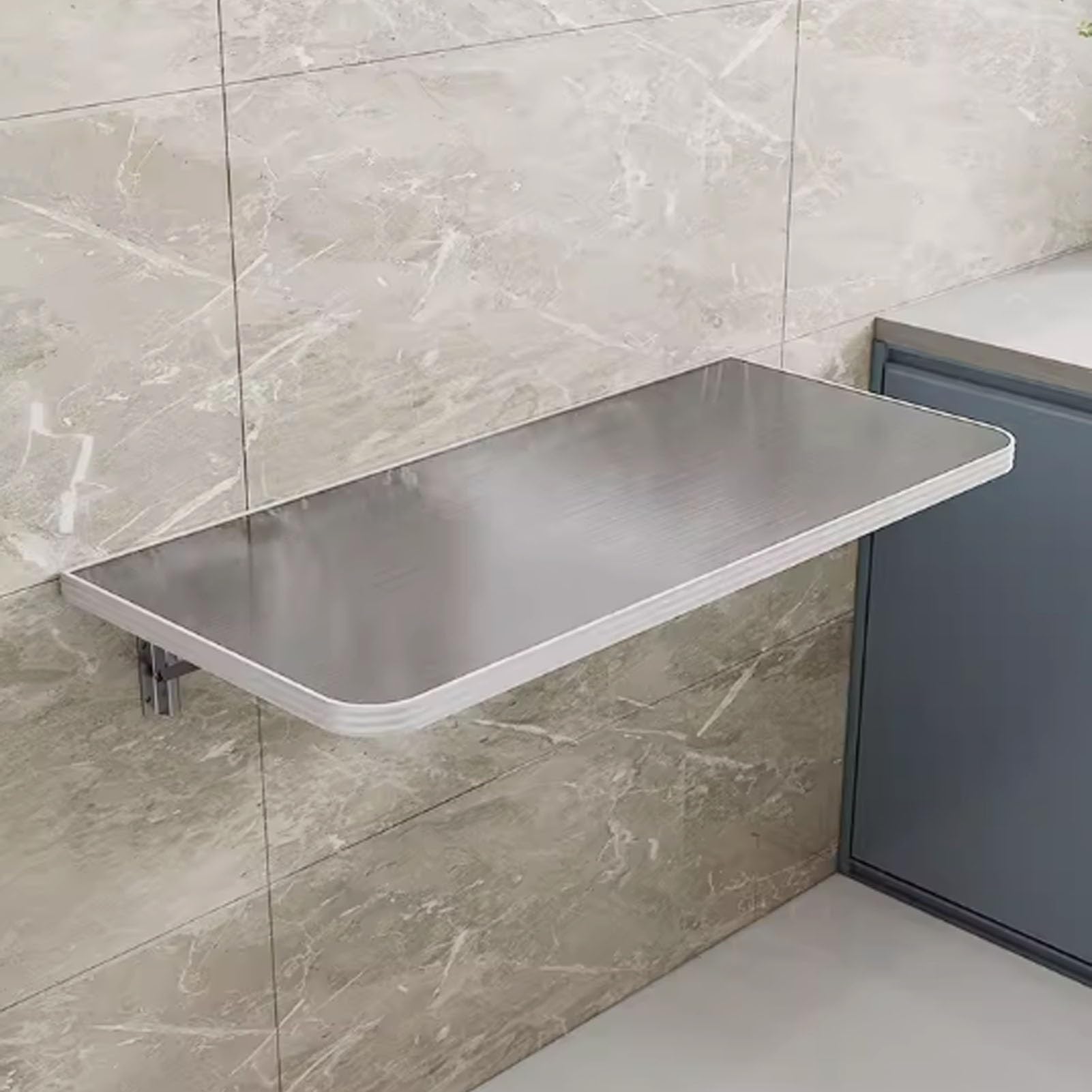Table murale rabattable en inox 304 haut de gamme pour cuisine moderne et gain de place