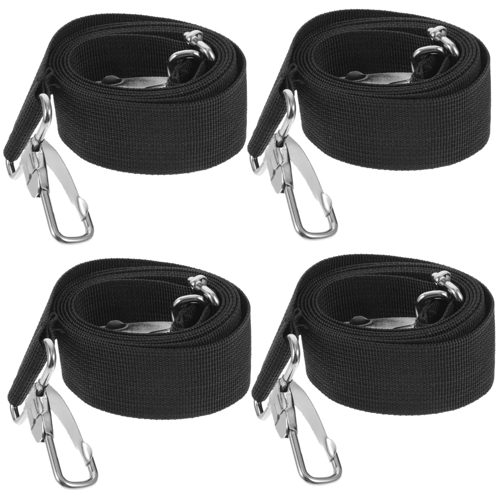 NULYLU 4Pcs Polyester Snare Drum Shoulder Strap with Metal Hook Adjustable Marching Band Drum Sling for Comfortable Performance and Secure Fit