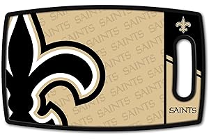 YouTheFan NFL New Orleans Saints Logo Series Cutting Board: Perfect for Tailgates,...