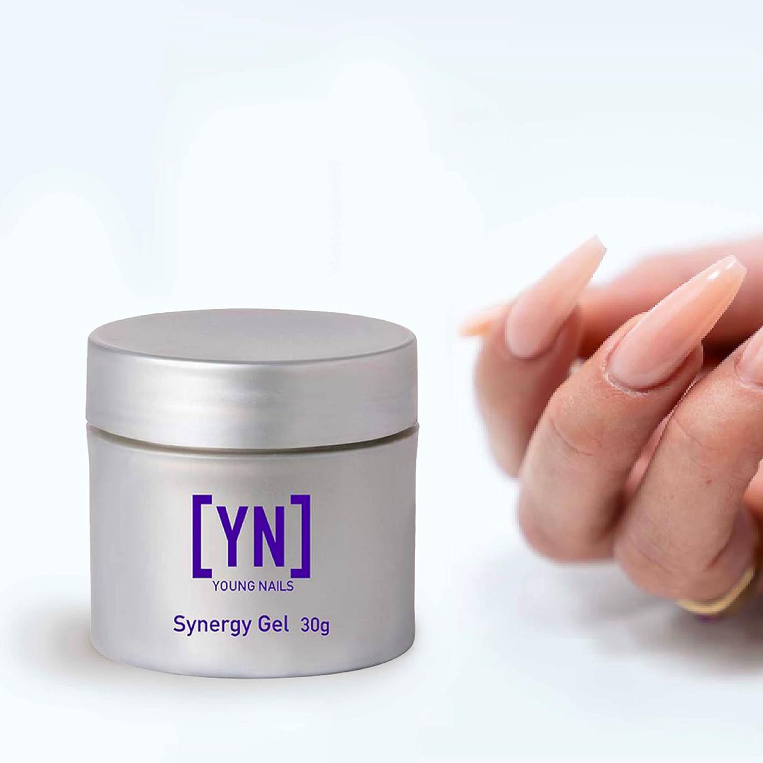 Young Nails Synergy Gel System, Clear Gloss Finishing Gel - Builder Gel Top Coat, Superior Adhesion & Strength, Hard Gel Top Coat - Gloss Top Coat, 30g