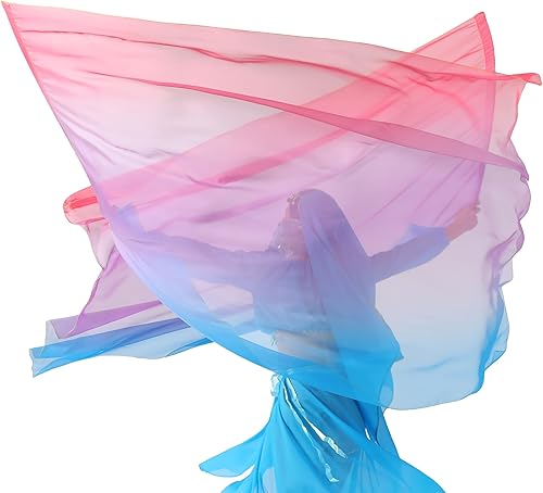 Miniatura 4 de MUNAFIE Juego de banderas de adoración de 55 x 78 pulgadas (2 banderas + 2 varillas + 1 bolsa de almacenamiento) banderas de baile de alabanza para