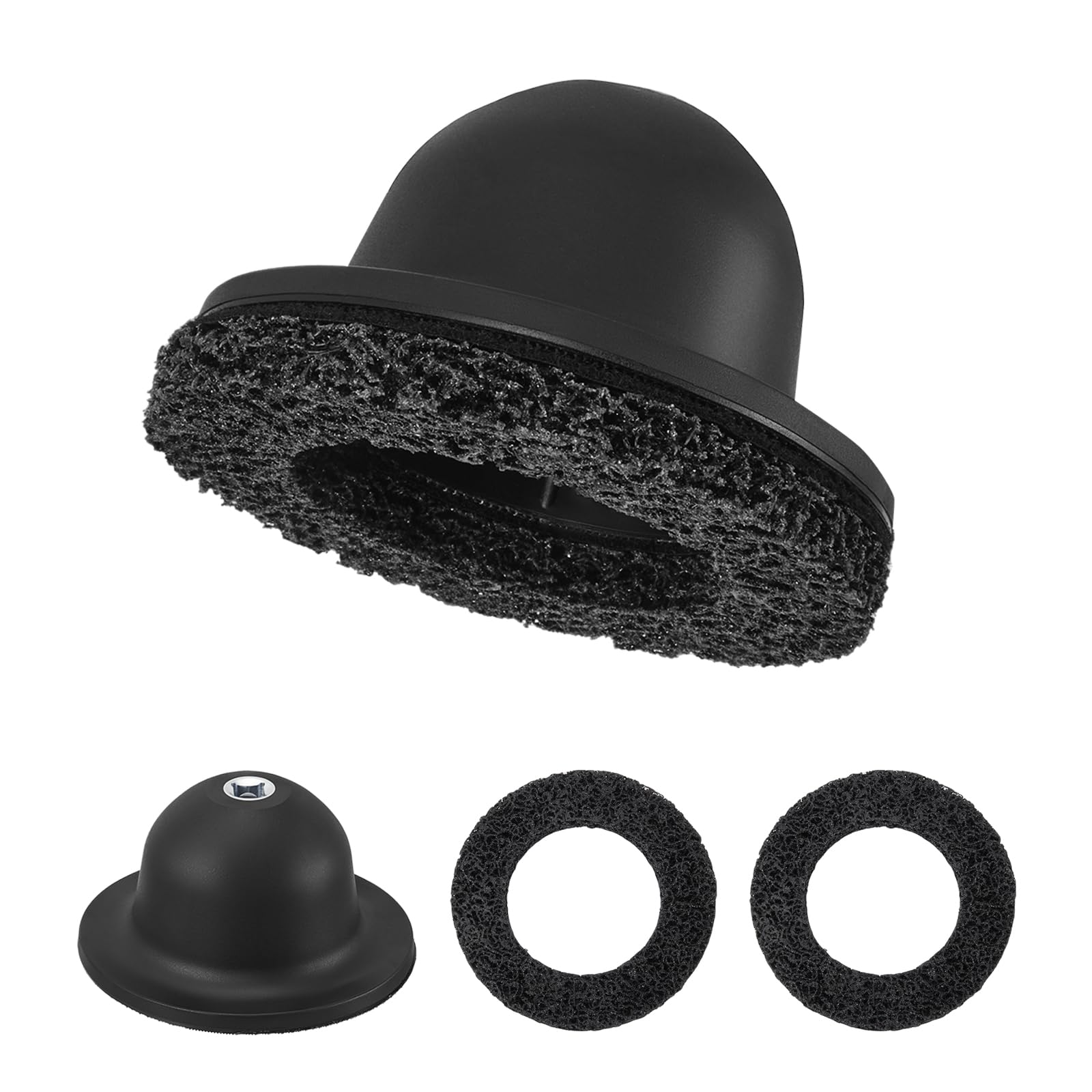 Meuleuse à moyeux de roue, nettoyage et meulage de moyeux de roue, élimination de la rouille, 150 mm pour clés à chocs 1/2", nettoyeur de moyeux avec 2 brosses de jante