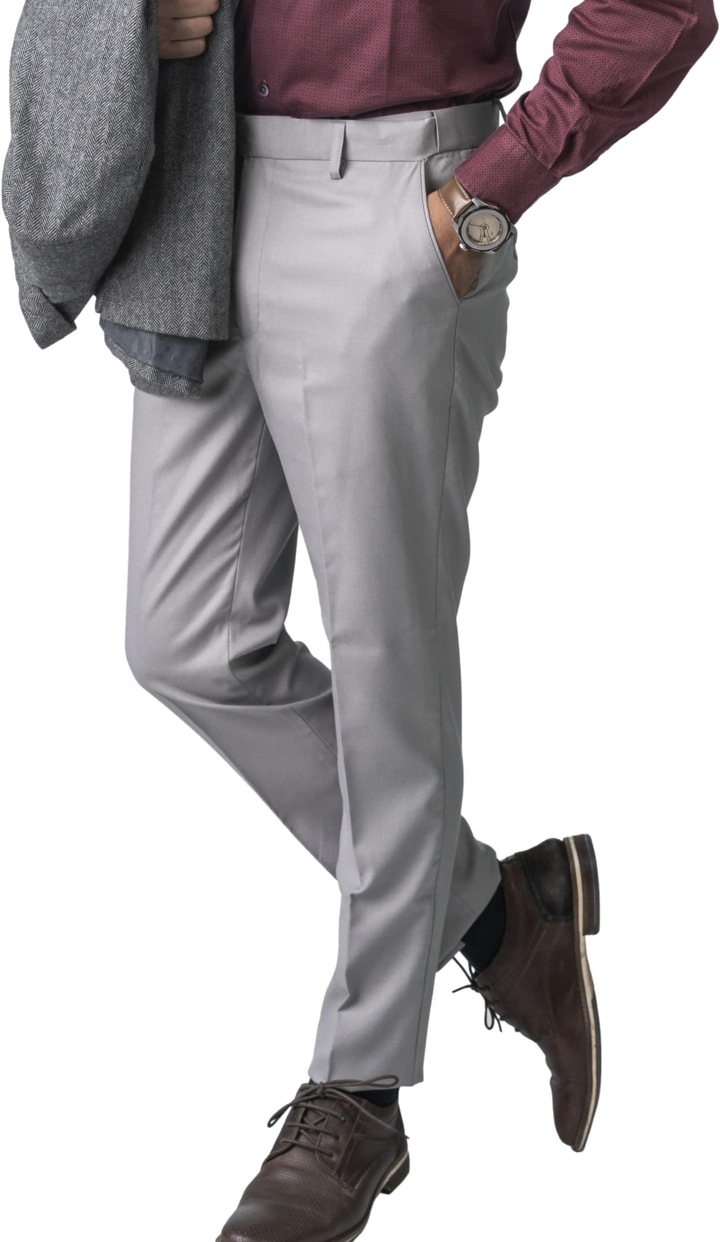 Men Navy Blue Lycra 2022 Pants (pack of 1)