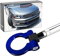 Vista 15 de Xotic Tech Sports Track Racing Style CNC - Anillo de gancho de remolque de aluminio compatible con Volkswagen Jetta MK6 2011-2018 6th (plateado)