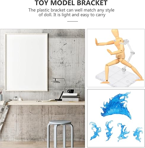 Miniatura 7 de iplusmile Soporte para figura de acción, soporte de figura de acción de montaje, base de soporte para modelo de muñeca, visualización de figuras de