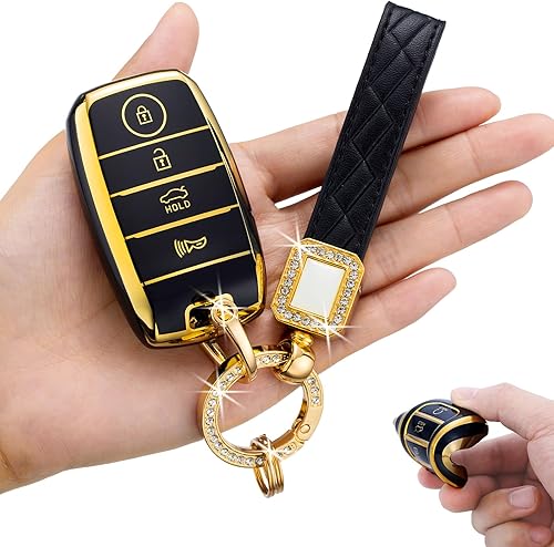Funda para llavero Kia, TPU suave de 363 grados, protección para Kia Soul Sedona Carnival NIRO Sorento Sportage Rio Forte Optima Koup Cerato, 4