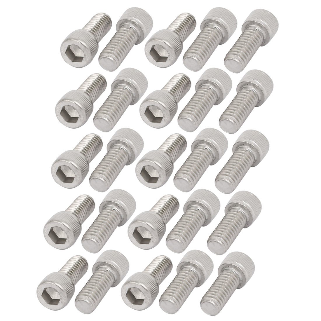 Vis tête hex 5/16"-18x3/4" fil complet acier inox 304 lot de 25