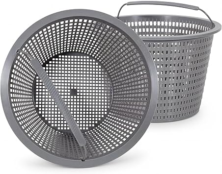 Sepetrel 2 Sets Swimming Pool Filter Basket - Replacement Skimmer Basket for In-Ground Pools - Captures Leaves, Needles and Debris - Most Pump & Water Circulation Systems