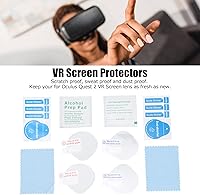 Vista 2 de 070 4Pcs Protective Film Lens Protector for Oculus Quest 2, Scratch-Resistant Lens Film VR Screen Cover Protectors for Virtual Reality Lenses