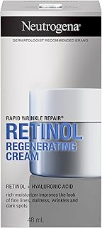 Neutrogena Rapid Wrinkle Repair Retinol Face Moisturizer, 48 mL | With Retinol + Hyaluronic Acid, Fades Fine Lines, Wrinkl...