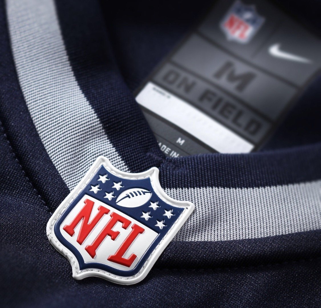 Erkek New England Patriots Tom Brady # 12 deniz mavisi mavi/gümüş