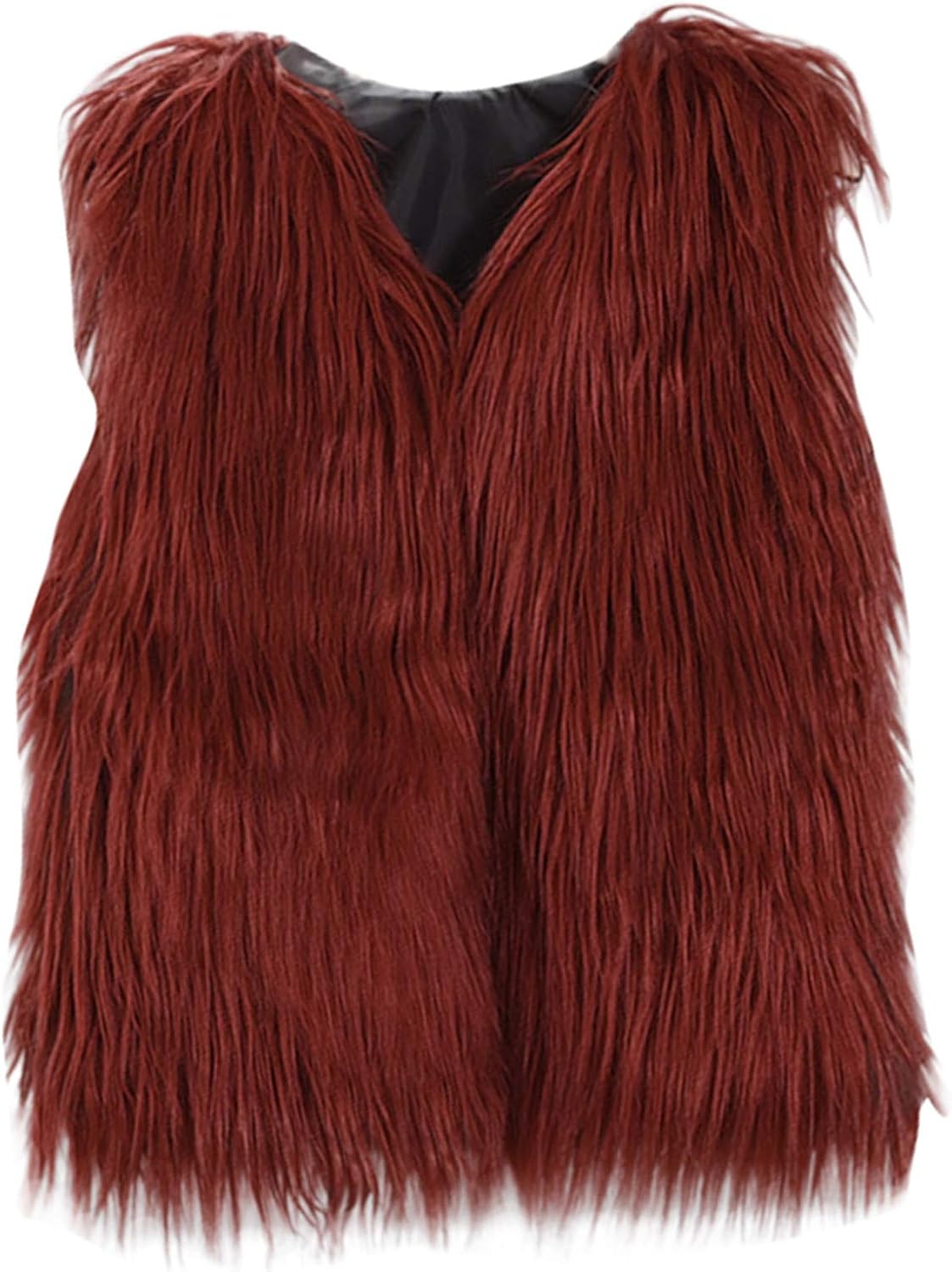 Girls Sleeveless Faux Fur Vest Kids Winter Fleece Coat Fuzzy Furry Jacket Thick Warm Waistcoat Outwear Cute Cardigan