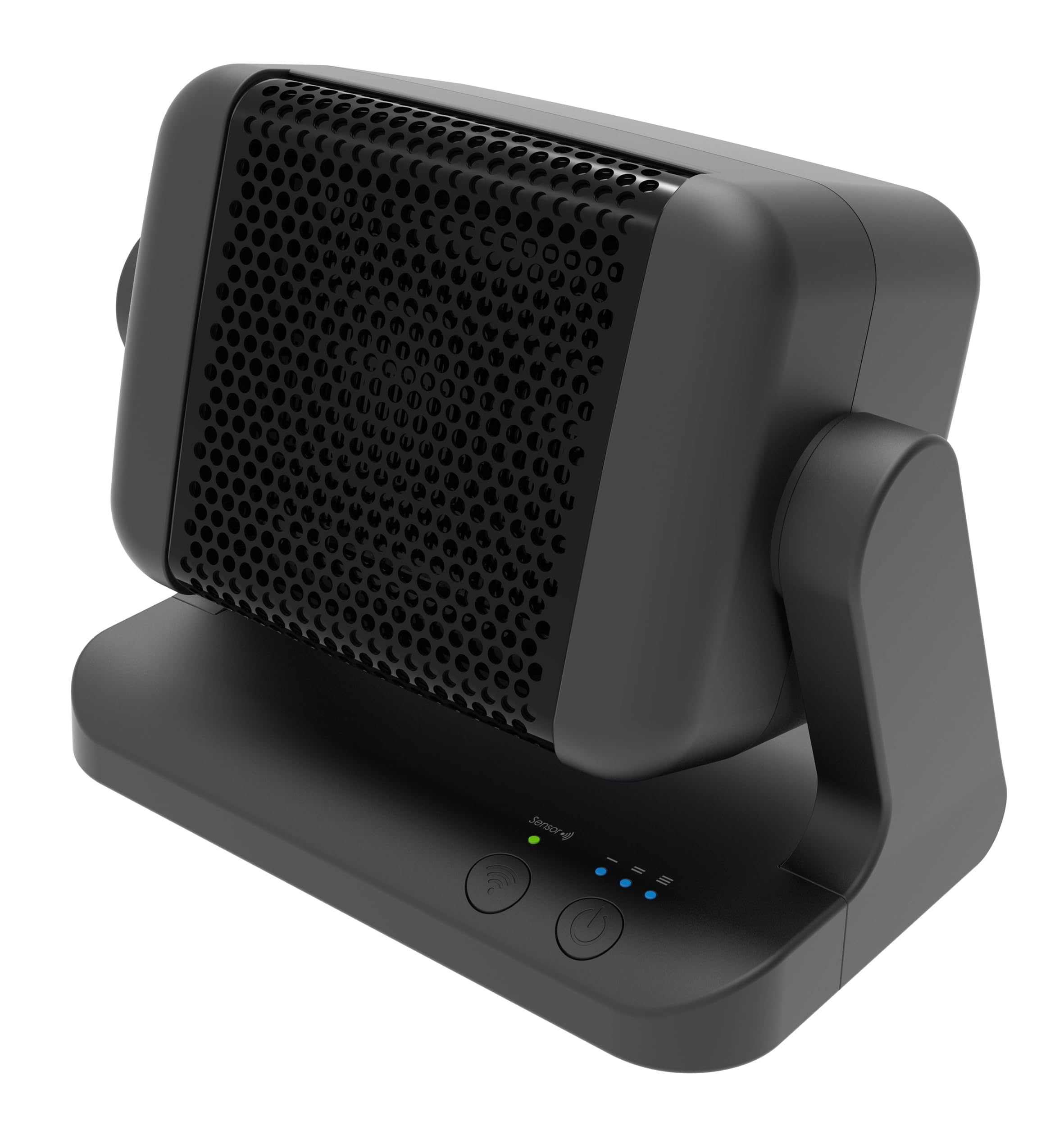 【最新 2025年製】 TOPLAND 小型 コンパクト セラミックヒーター 300W 電波式 人感センサー搭載 ブラック 黒 SC-CH25BK