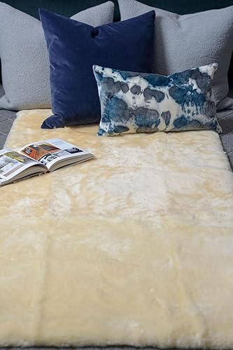 Miniatura 4 de Sofsheep - Funda de colchón grande de piel de oveja médica, funda de colchón de cama médica, 32 pulgadas de ancho por 72 pulgadas de largo