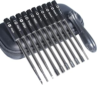 Haishine 10Pcs Screwdriver Carburetor Adjusing Tool Set Splined Pacman Double D Type for Stihl Husqvarna Zama Walbro Carb Chainsaw