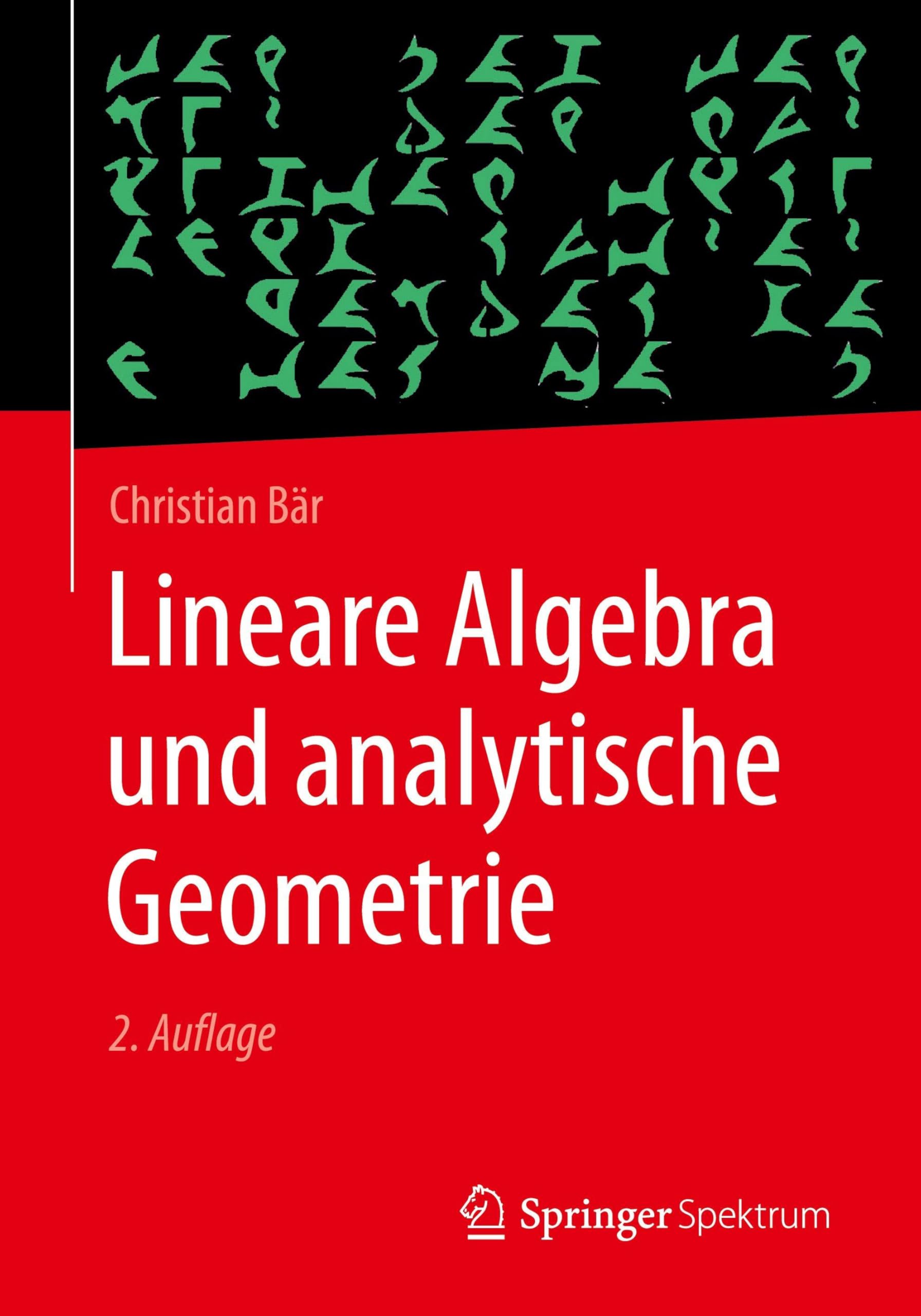 Lineare Algebra und analytische Geometrie
