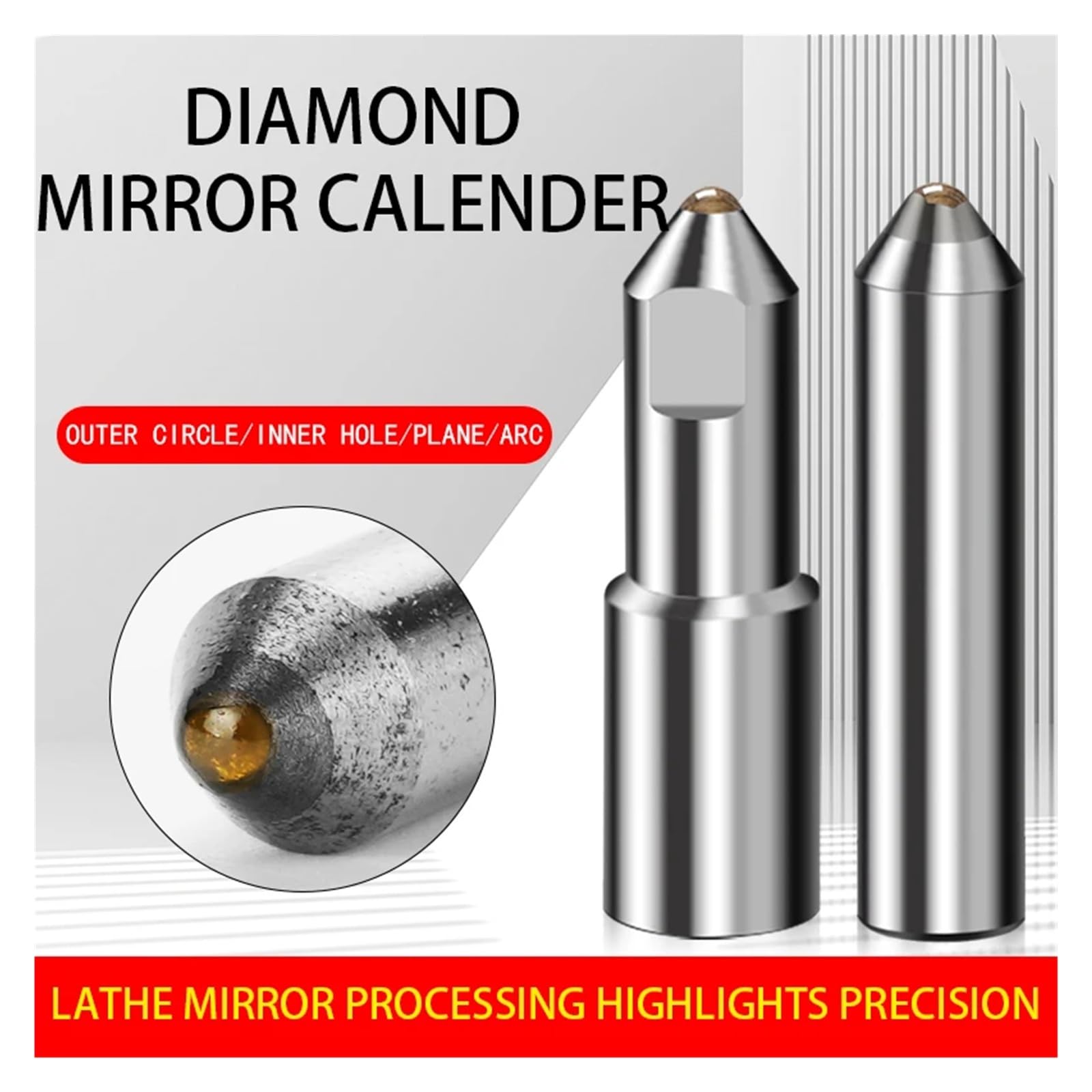 Outils de polissage, Surface miroir, tour, coupe-roulage, direction R1.0 R2, 1 pièces