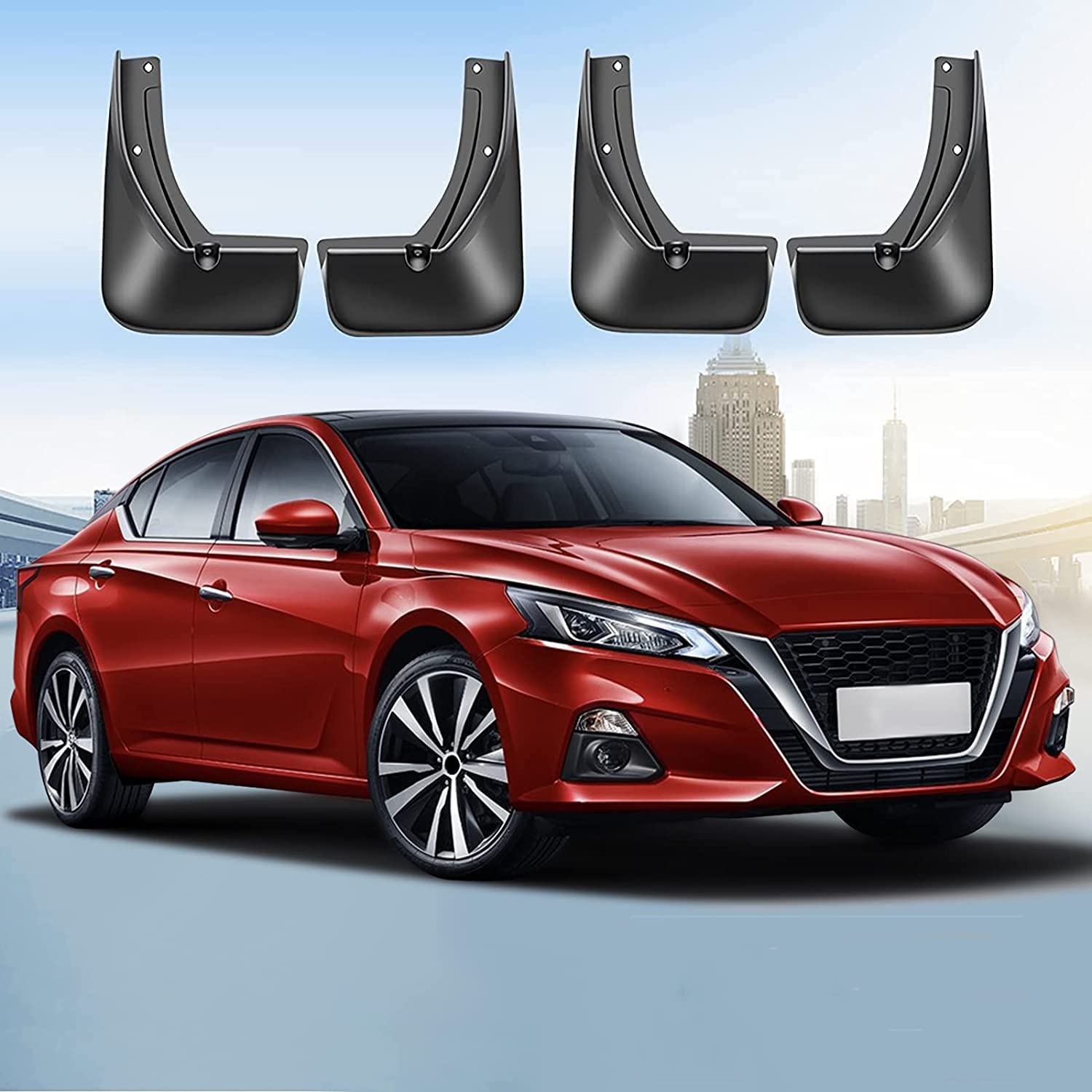 SYOSI Car Mud Flaps Splash Guards Fit for Nissan Altima 2019 2020 2021 Automotive Accessories, Heavy Duty Front and Rear Mudguards Fender Flares No Need to Drill Holes Black 4PCS Set