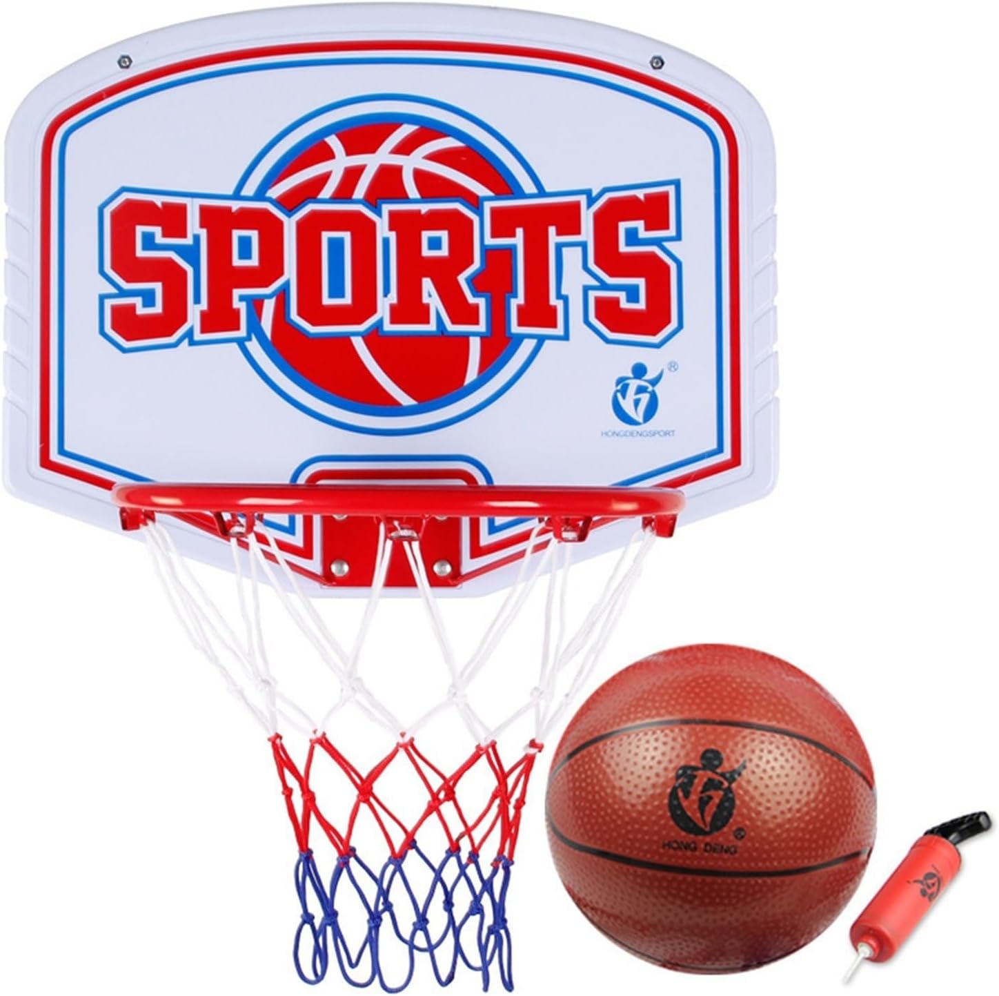 AOKLEY Portable Shoot at The Basket Frame Hanging Basketball Board, Indoor and Outdoor Portable Basketball Rack, Rebound Sports Basketball