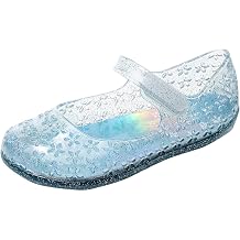 Jelly Sandals for Girls Soft Rubber Sole Closed Toe Beach Flat Non Slip Princess Sandals