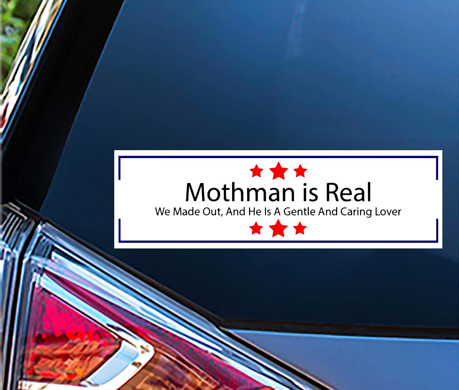 WSQ Mothman is Real Vinyl Decal Sticker Premium Quality Vinyl Multiple Colors for Car Bumper Truck Van SUV Window Wall Boat Cup Tumblers Laptop or Any Smooth Surface Size 8 Inches - Image 2