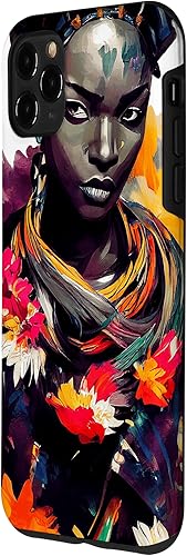 Miniatura 5 de Funda floral de acuarela para iPhone XXS Melanin Poppin afroamericano
