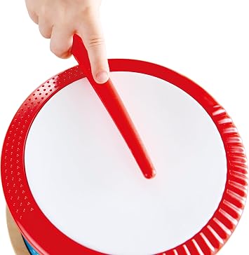 Hape Double-Sided Drum| Wooden Double-Side Musical Drum Instrument for Toddlers