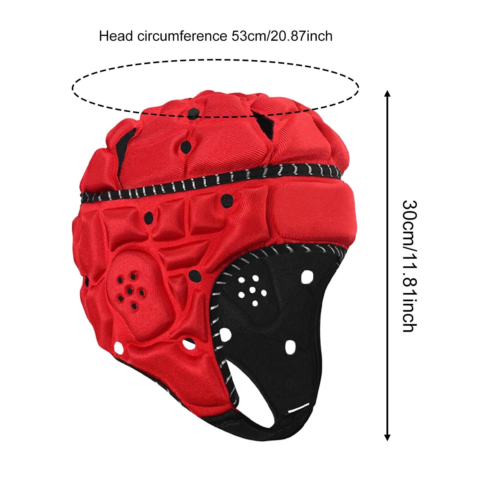 Rugby Casco Infantil con Protección Almohadilla Ligera Y Visibilidad Mejorada Elaborado en Poliéster Y Espuma Adecuado para Actividades Depor
