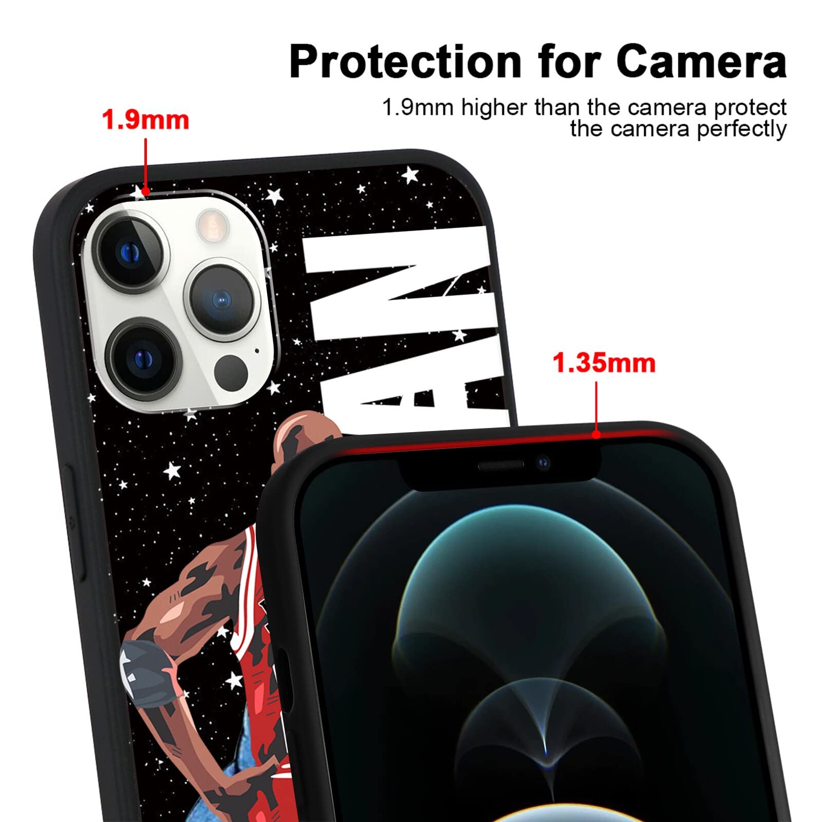 2 Confezioni] Cover per iPhone 12 Pro Max 6,7,Sports Ins Off