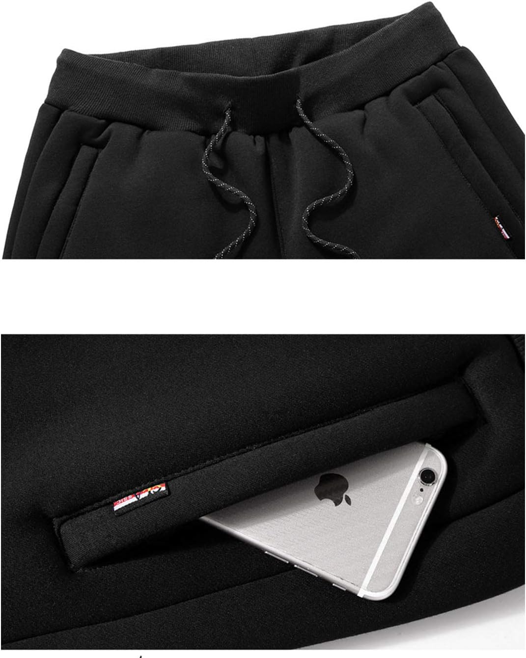 Flygo Mens Juniors Fleece Lined Winter Warm Jogger Pants Active Running Sweatpants