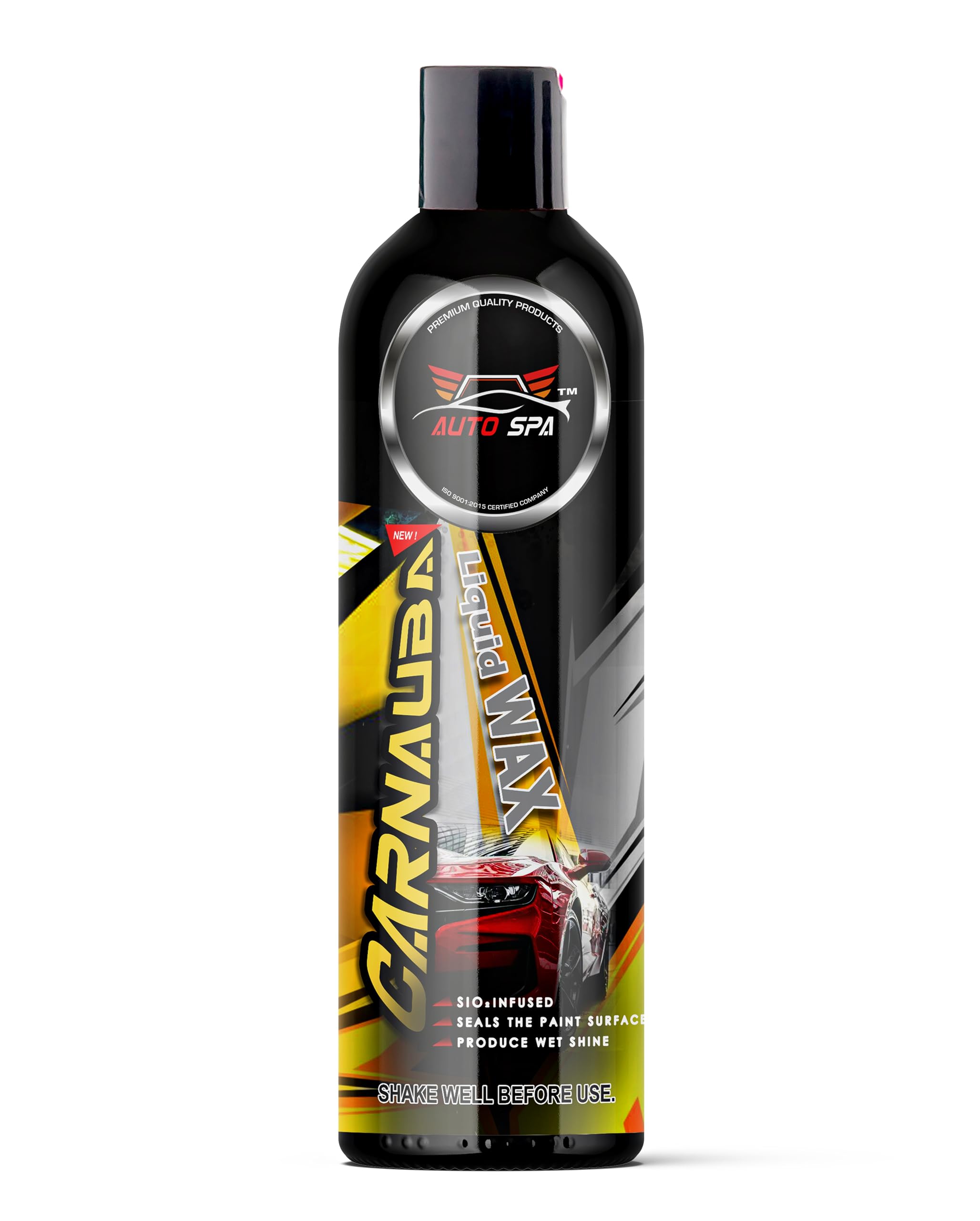 Carnauba Liquid Cream Wax for Car & Bike- 500mL | Provides Extreme Durability | Professional Grade Protection | Enhances Paint Color | Restore Gloss - Car Wax Polish For Car Paint