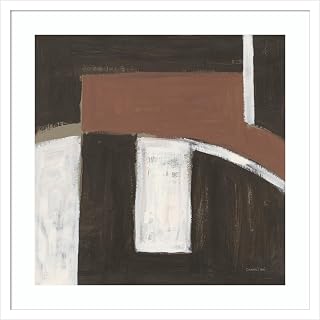 Amanti Art Framed Wall Art Print 25x25 Balancing Act by Danhui Nai, Abstract Wall Art, Modern Contemporary Decor, Medium Poster Painting Artwork for Living Room, Bedroom, Bathroom, Kitchen, Office or