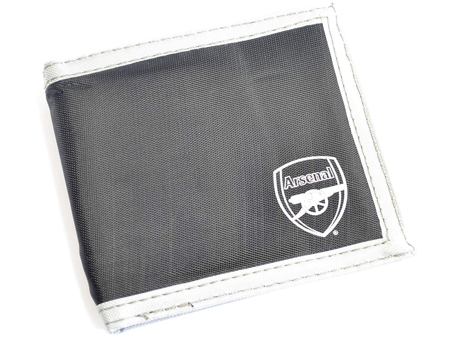 Arsenal fc Arsenal Multi Pocket Black Canvas Crest Wallet, Adults, Unisex, Multicoloured (Multicoloured), One Size