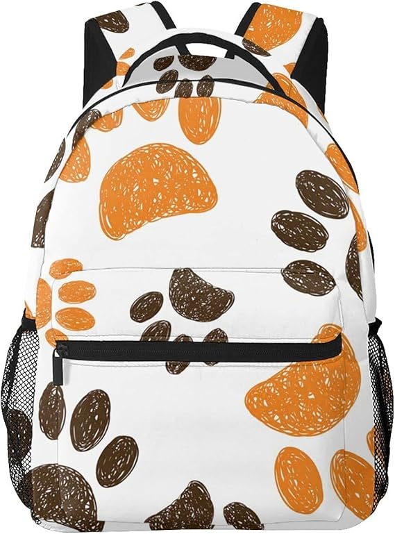 Amazon Co Jp リュック リュックサック 猫 足跡 カーキ ホワイト バックパック メンズ レディース 収納 ビジネスリュック 大容量 軽量 撥水加工 おしゃれ Pcバック アウトドア 多機能 出張 遠足 旅行 通勤 通学 誕生日 プレゼント シューズ バッグ