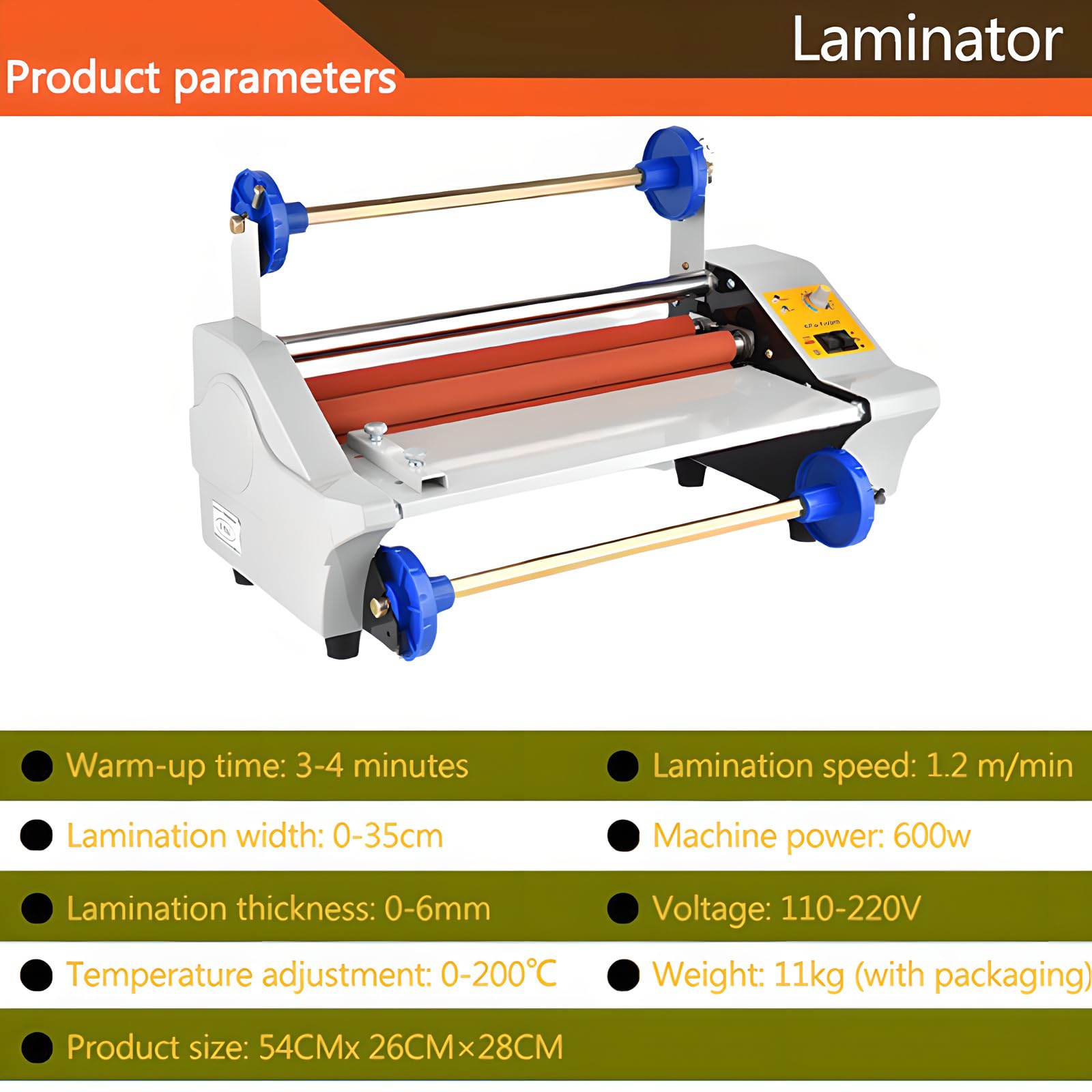 Macchina in laminazione, laminatore a rullo freddo caldo, macchina in laminatoio singolo e doppio lato, laminatotore di carta rapida 3 minuti per ufficio scolastico, foto, carte, laminatore termico