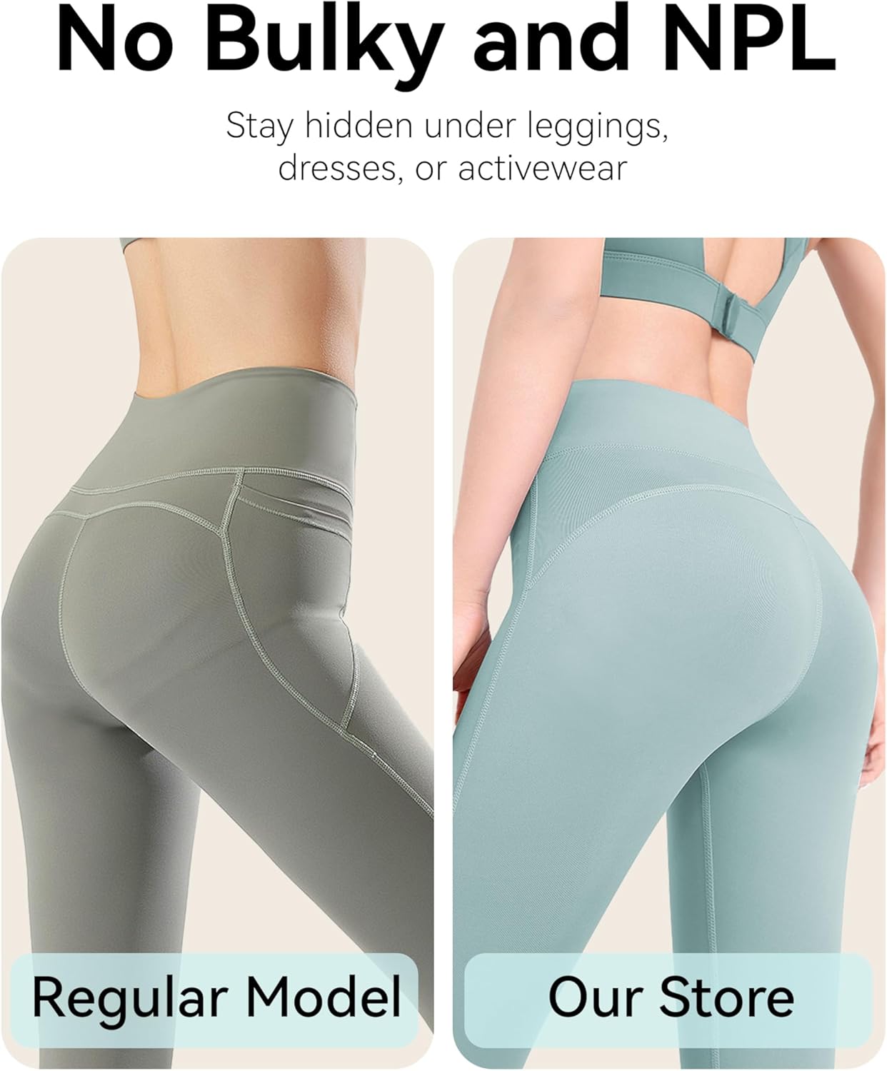 TIICHOO Seamless Period Underwear for Women Lightweight No Show Period Panties with Laundry Bag 5-Pack - Image 2