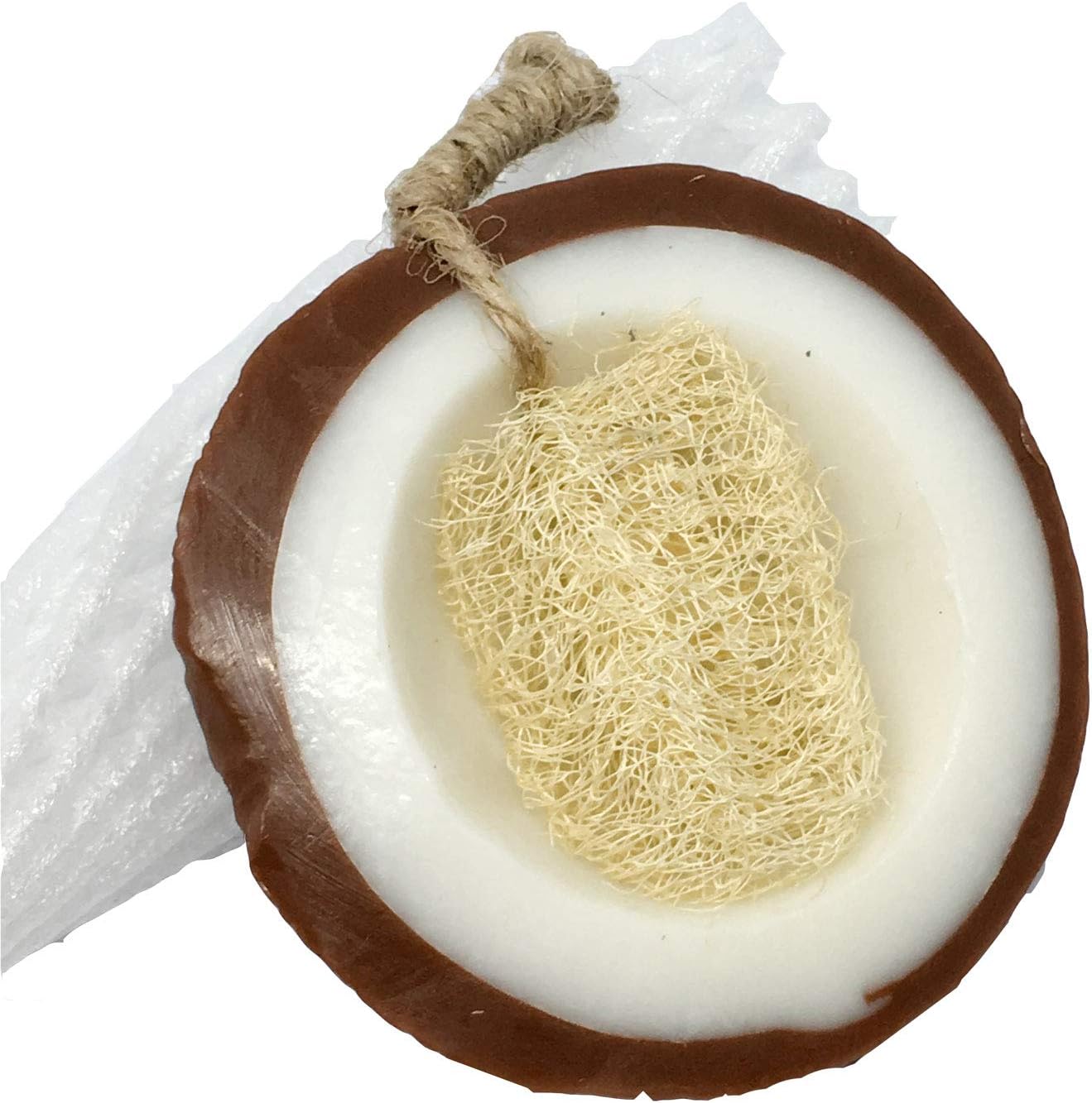 Coconut Soap Scent Bar Aroma Soap Decoration for Bathroom Bedroom Kitchen 1pc Packed in Plastic Box