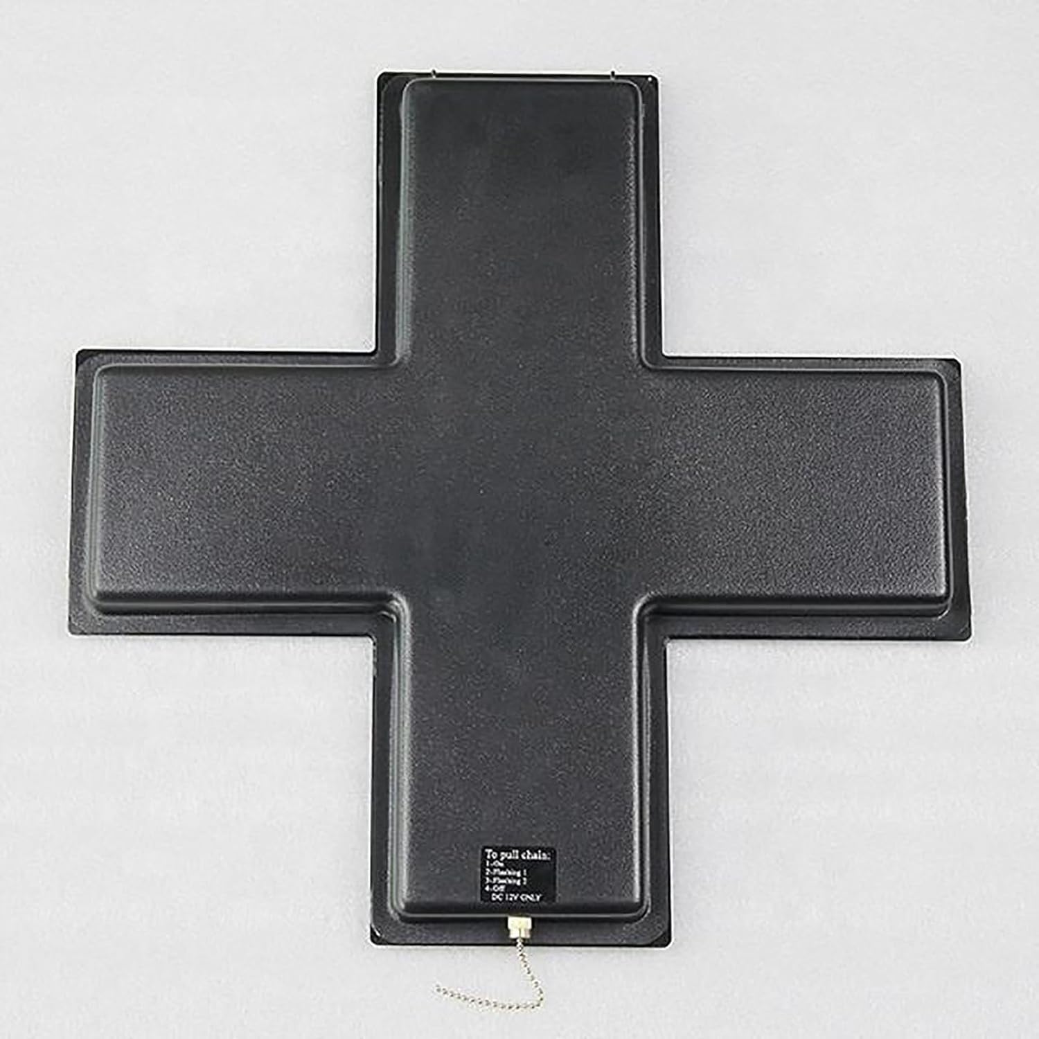 Letrero Médico LED Con Cruz 48x48cm, Letreros Luminosos Acrílicos Con Cruz,Letrero Luminoso Con Cruz Para Farmacia Con Interruptor Tirador,3 Modos:Siempre Encendido,Intermitente Y Intermitente General