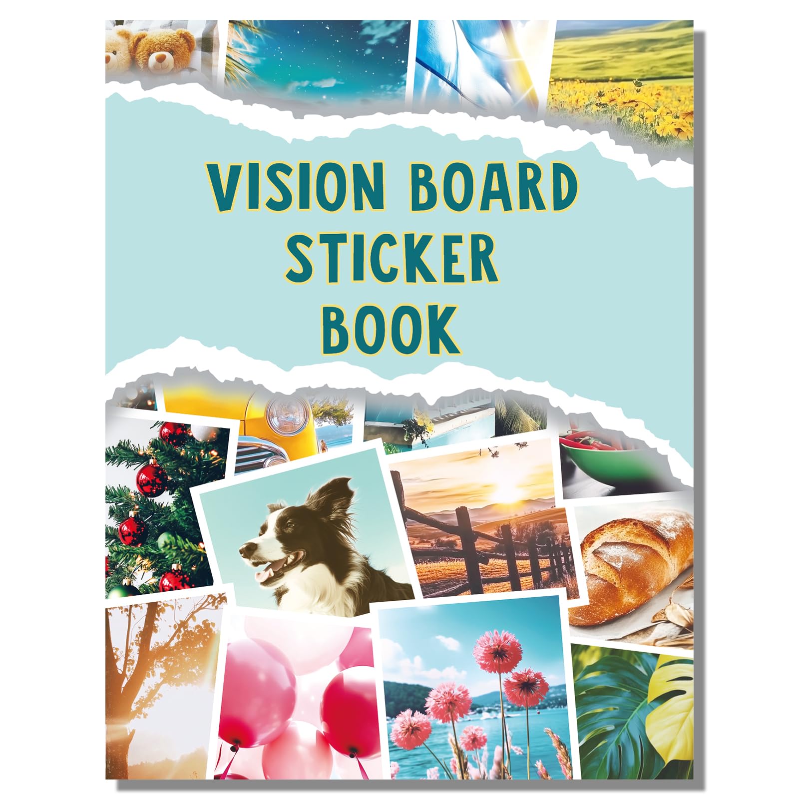 Sawnfay Vision Board Book - 2026 Vision Board Sticker Book with Motivational Pictures & Quotes, Vision Board Kit & Accessories for Women