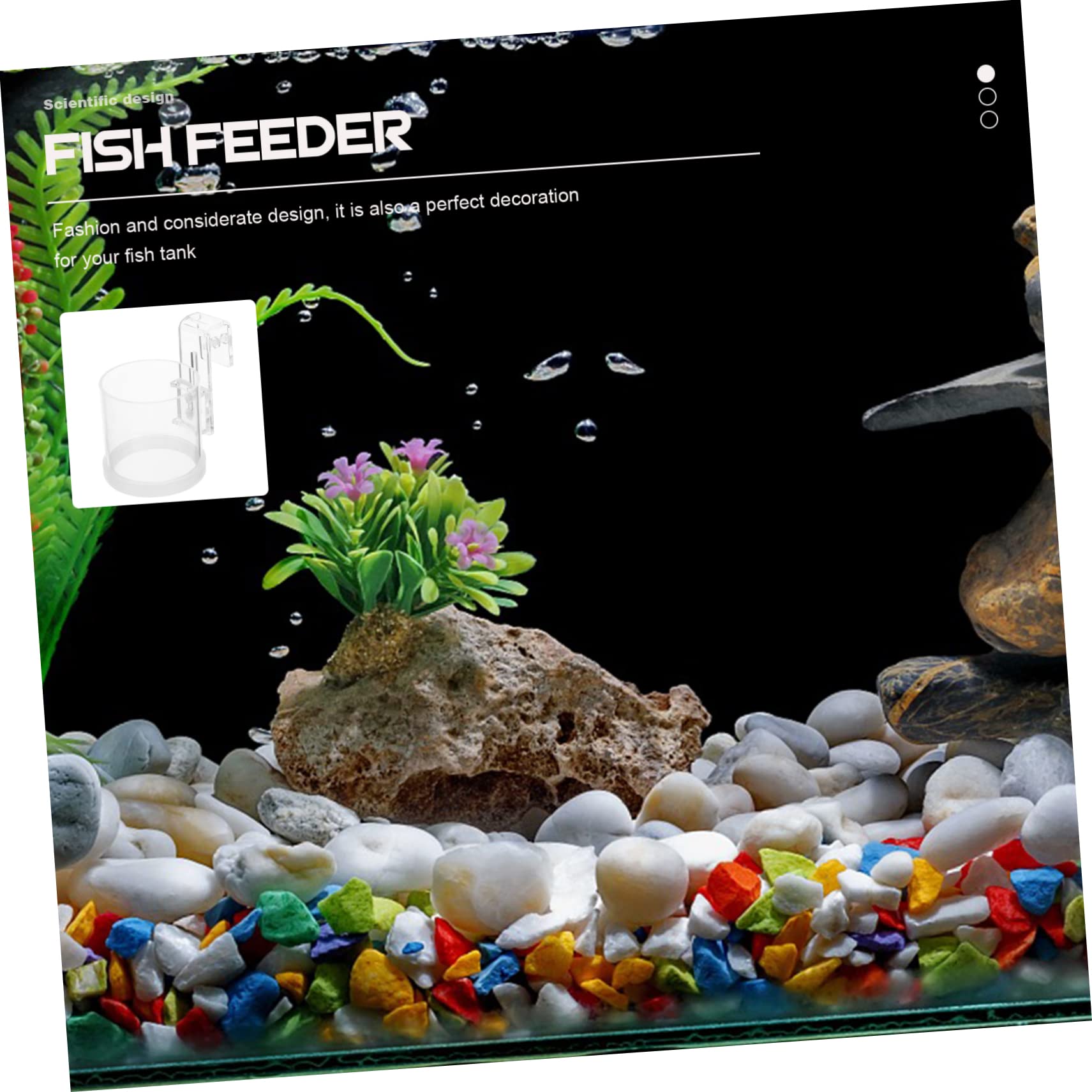 Yardwe 3stücke Hängender Futterring Für Aquarien Fütterungsstation Aus Acryl Für Fischfutter Für Goldfische Guppys Und Buntbarsche Installieren Mit Haken Dekorativ Und Praktisch