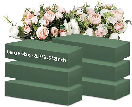 Gardace 6 Pack Floral Foam Styrofoam Blocks, Foam for Flower Arrangements
