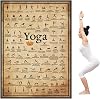 Yoga Pose Poster, Yoga Studio Background Wall Decor Canvas Painting, Professional Yoga Room Decor, Full Body Workout Poster