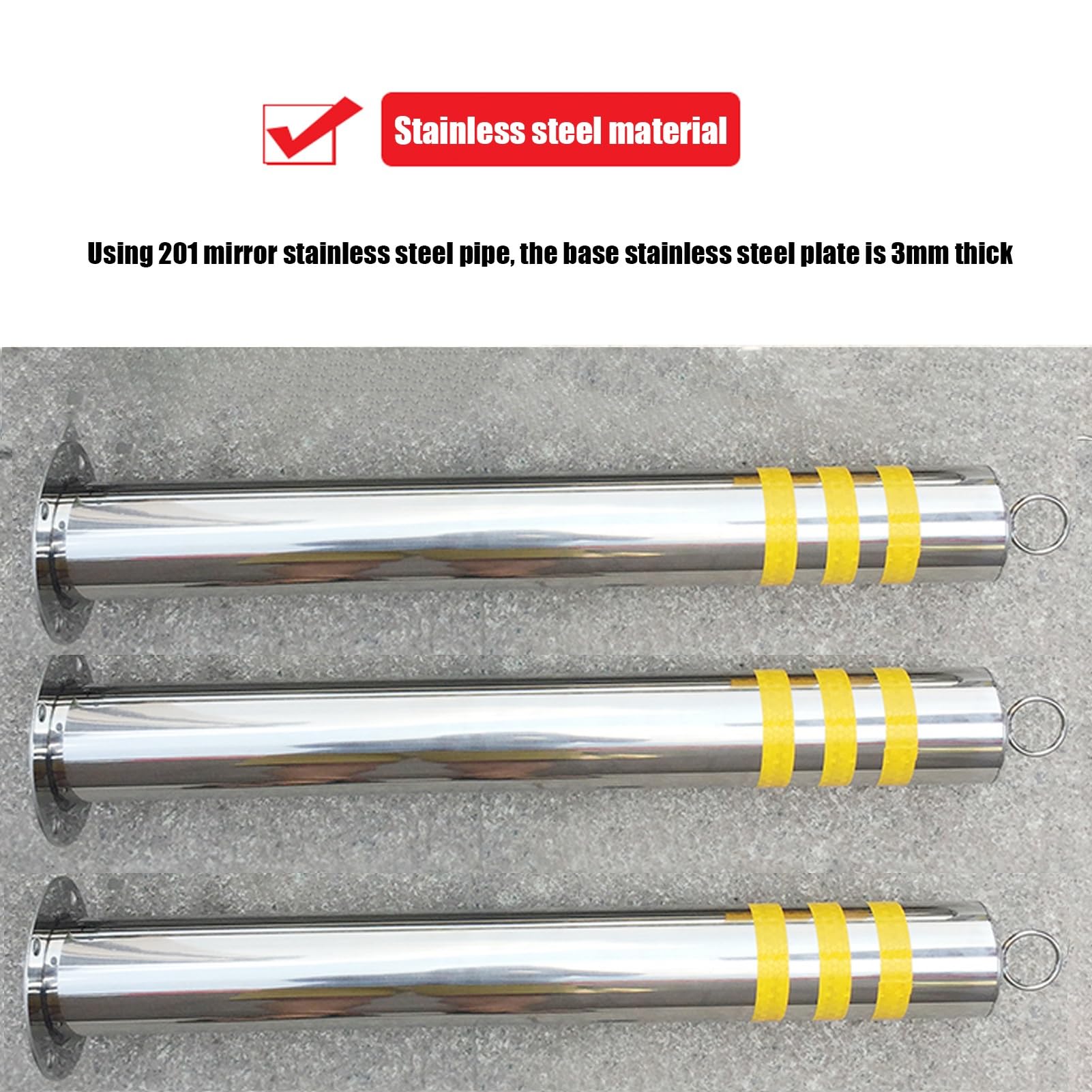 Postes de control tráfico con cinta reflectante(80CM 1pcs)